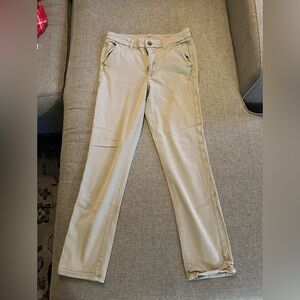 American Eagle High Rise Skinny Leg Super Stretch Khakis